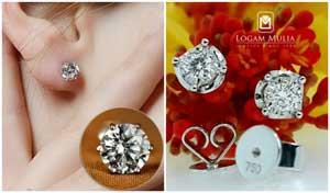2. Anting Studs yang Sederhana