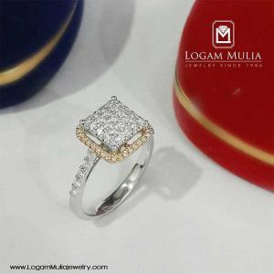 5. Model Square Diamond Ring